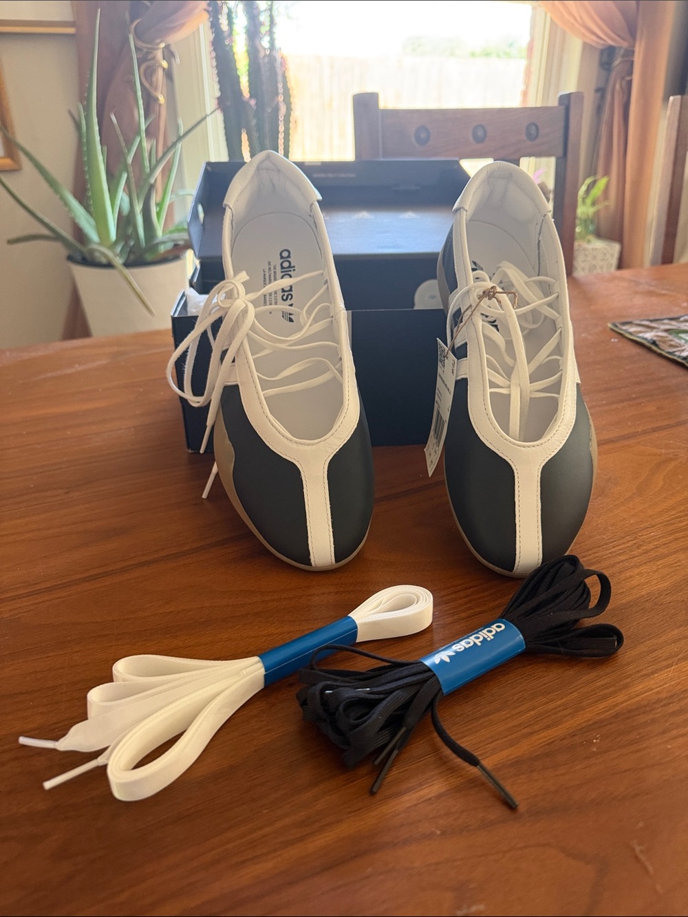 adidas taekwondo Mei Black and White Women's Athletic Shoes